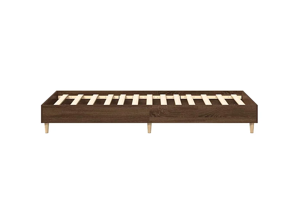 Bettgestell ohne Matratze Braun Eichen-Optik 100x200 cm