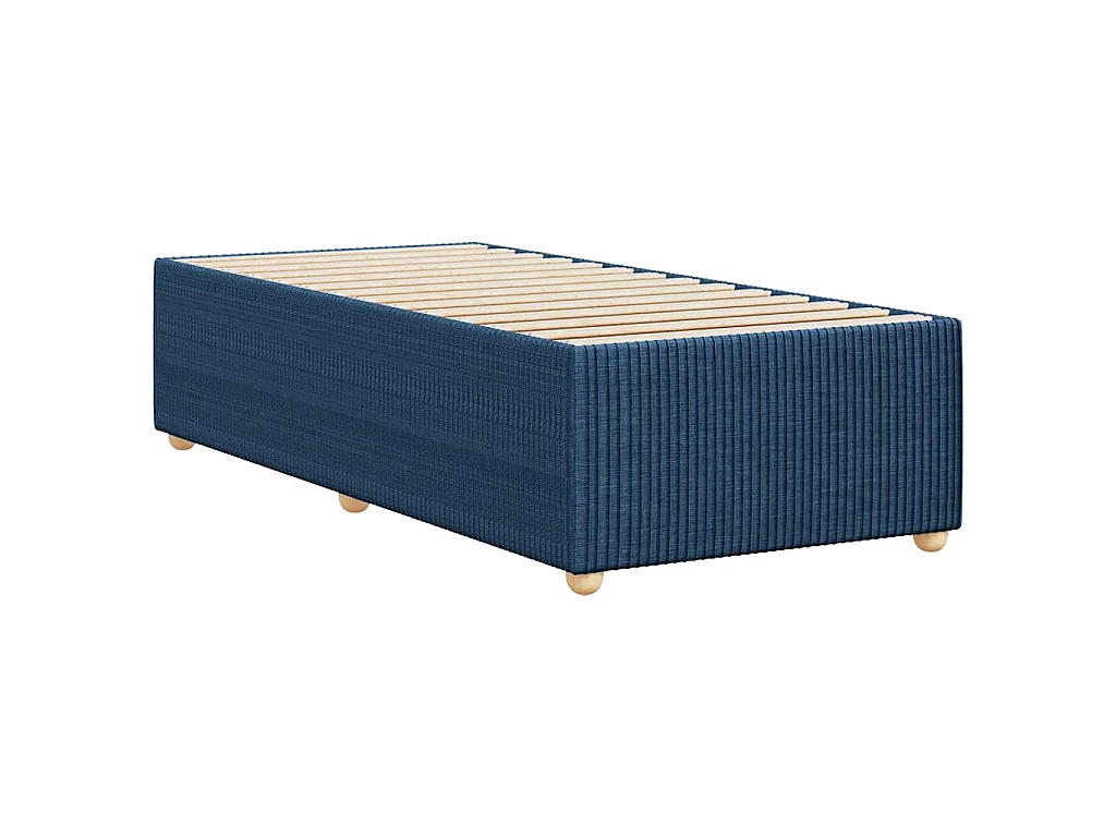 Bedframe zonder matras 90x200 cm stof blauw