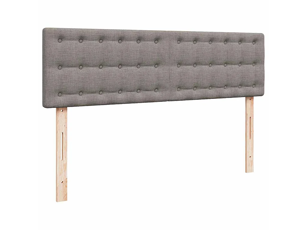Bed met matras 140x200 cm stof taupe