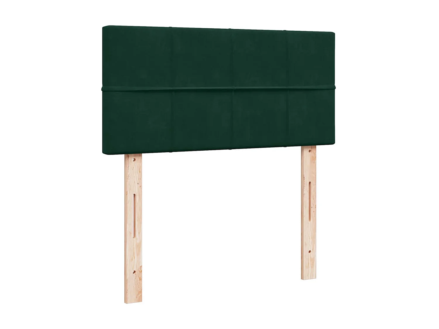 Bed poef met matras en LED's 90x200 cm fluweel donkergroen