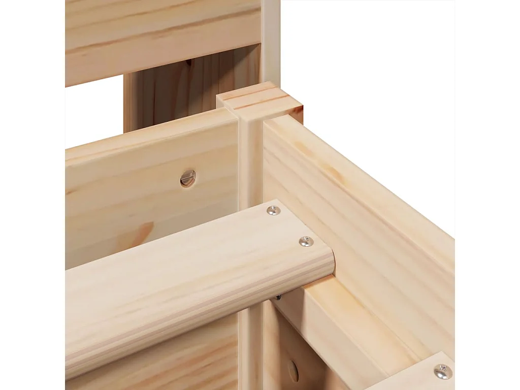 Massivholzbett ohne Matratze 140x200 cm Kiefernholz