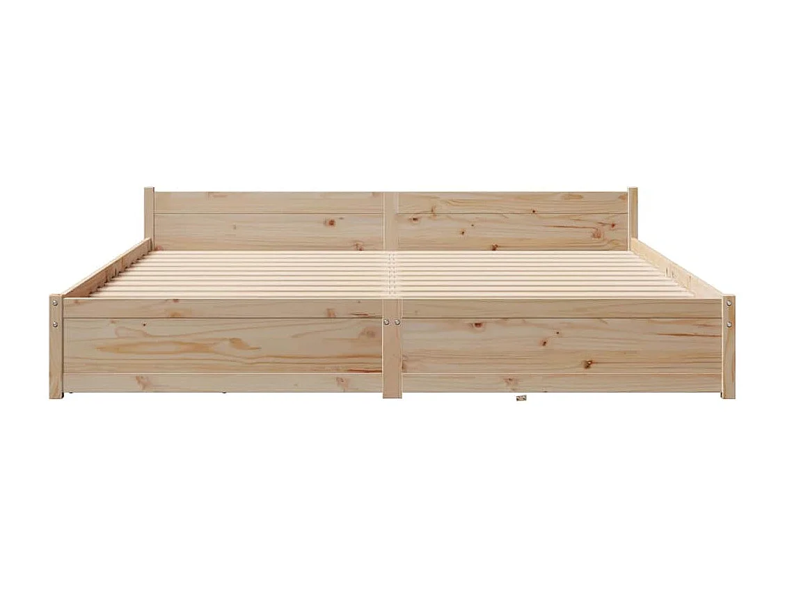 Massivholzbett ohne Matratze 160x200 cm Kiefernholz