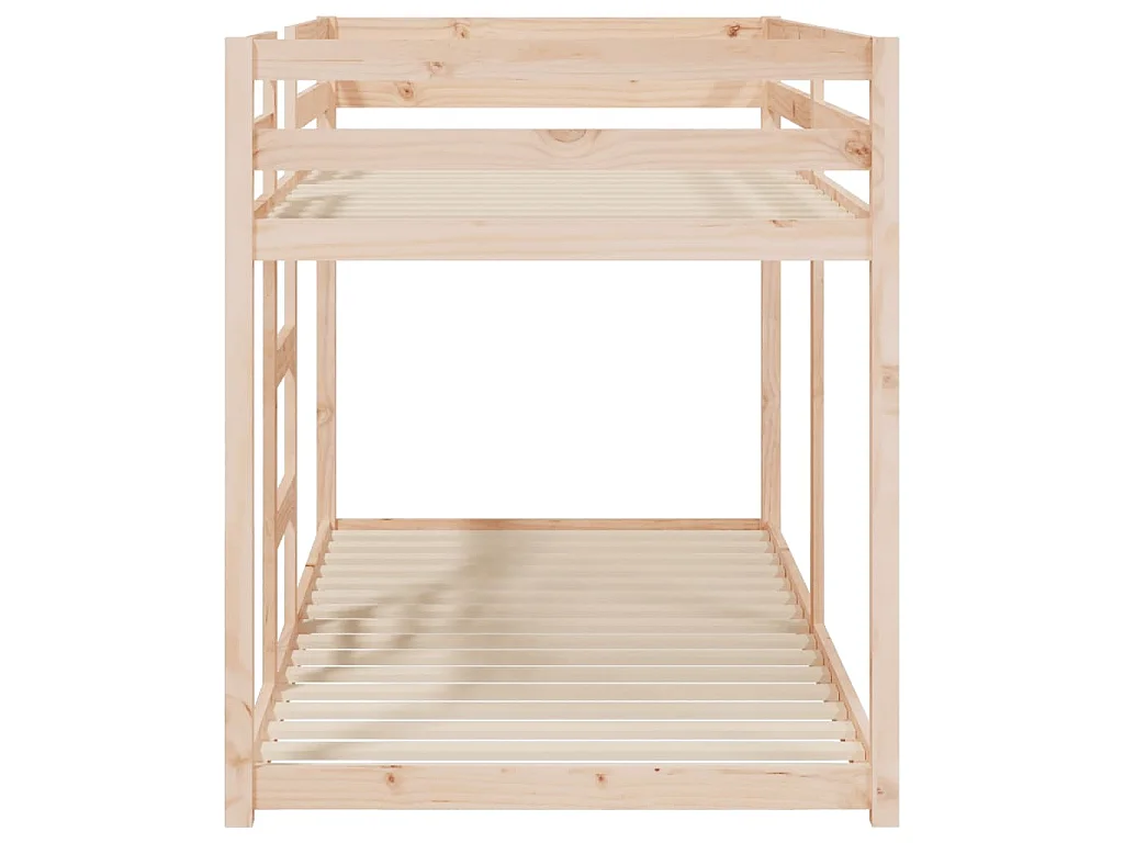 Lit superposé sans matelas 90x200 cm bois de pin massif