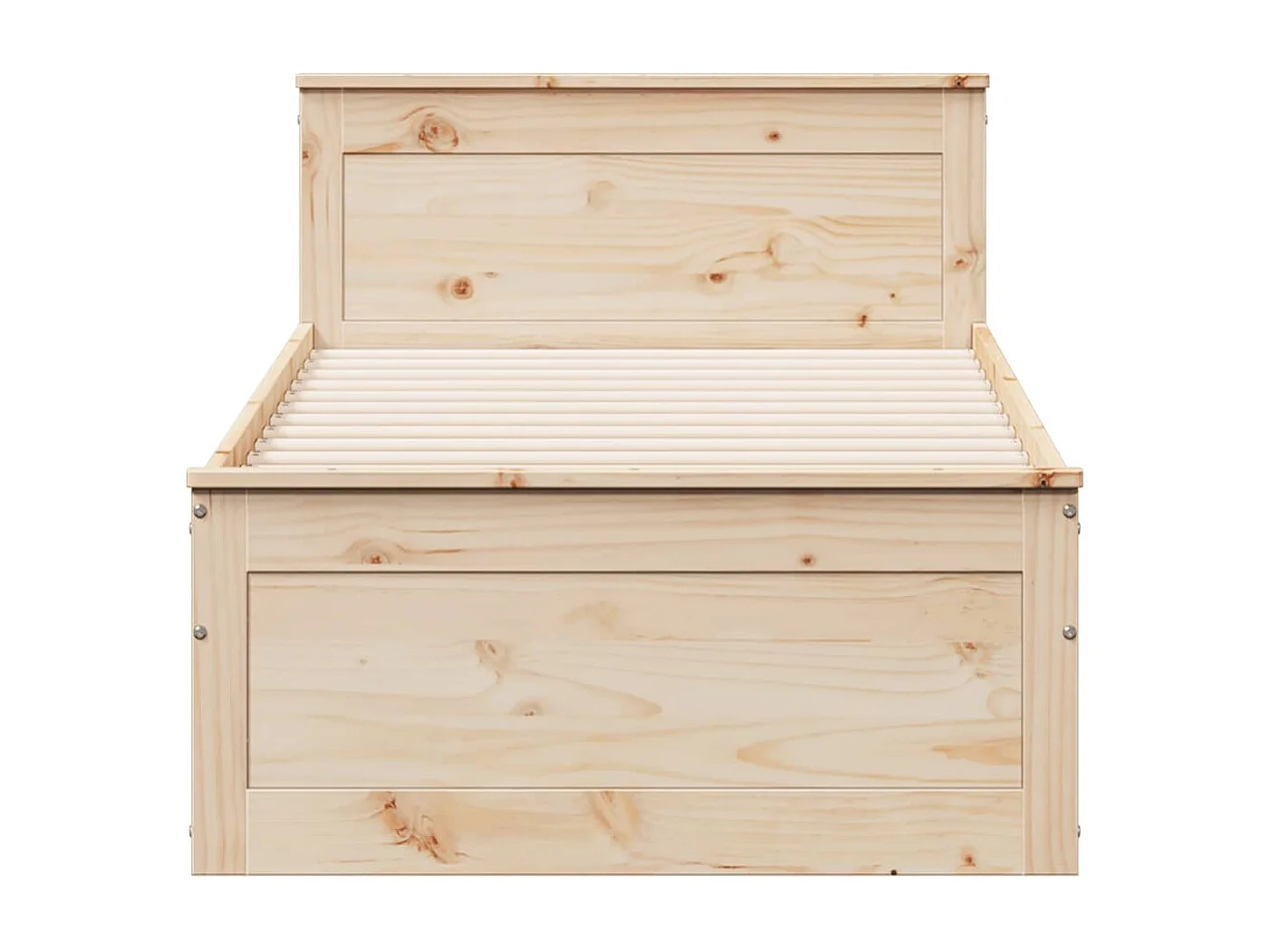 Bedframe zonder matras met hoofdbord grenenhout 100x200 cm