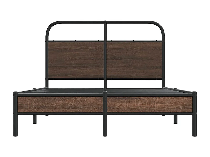 Cadre de lit sans matelas 140x200 cm chêne marron