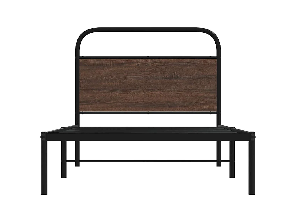 Cadre de lit sans matelas 100x200 cm chêne marron