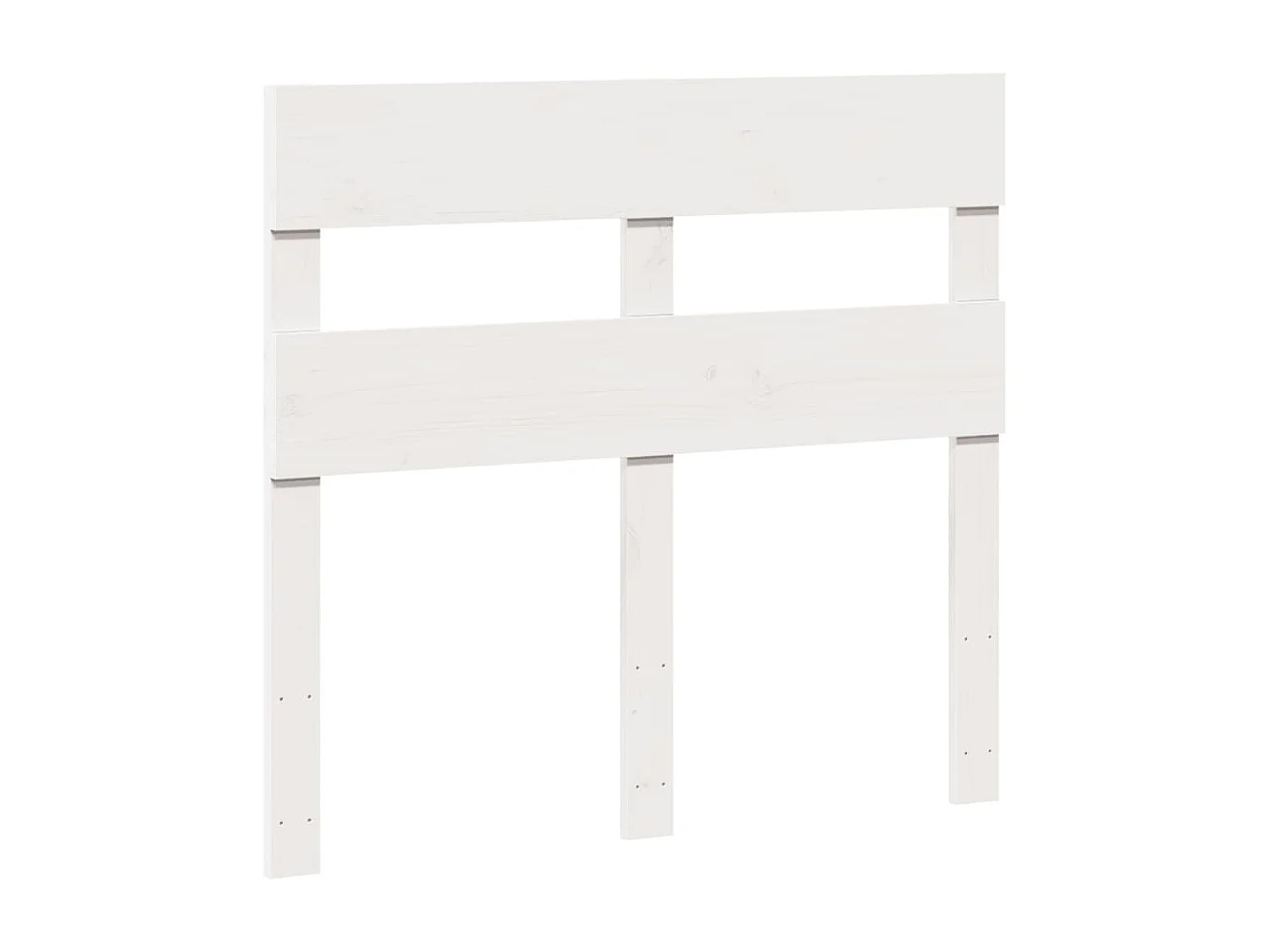 Cadre de lit sans matelas blanc 100x200 cm bois de pin massif