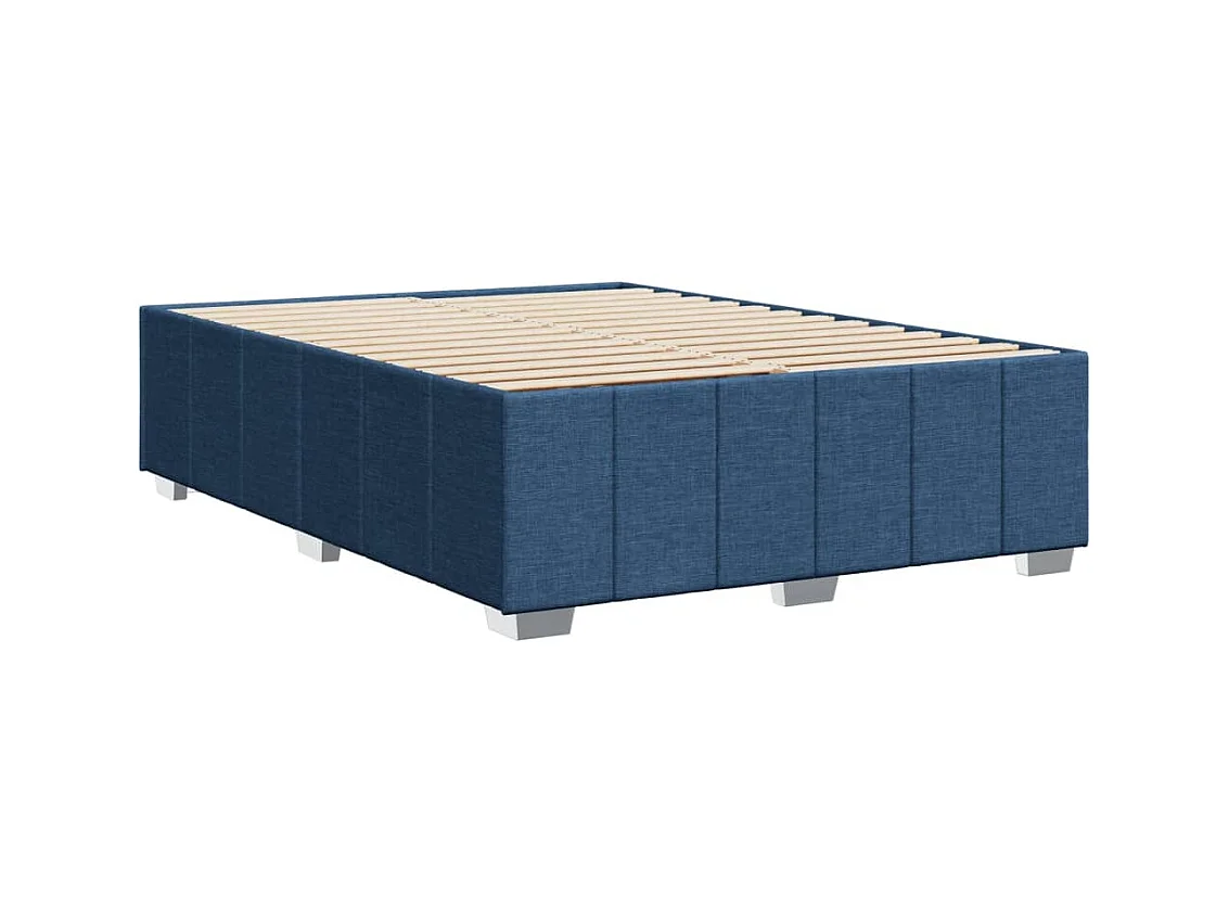 Bedframe zonder matras stof blauw 140x190 cm