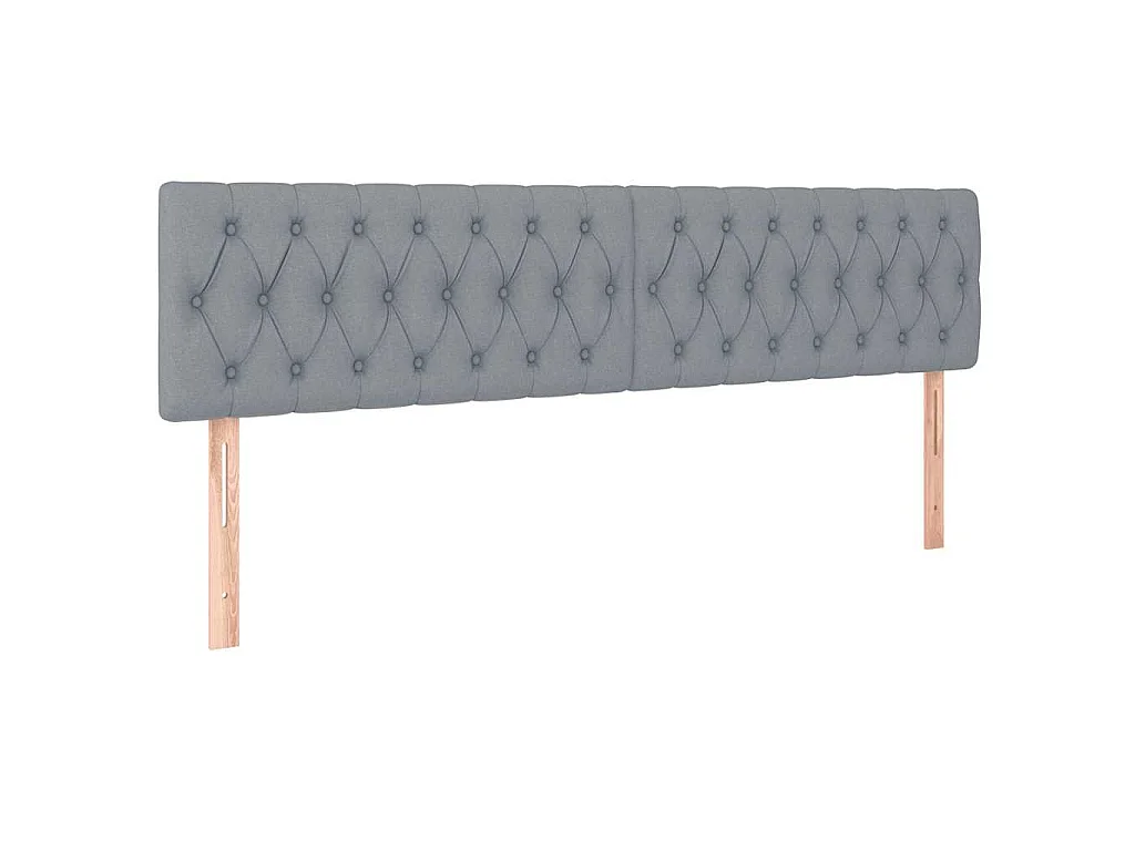 Ottoman bed met matras 180x200cm stof lichtgrijs
