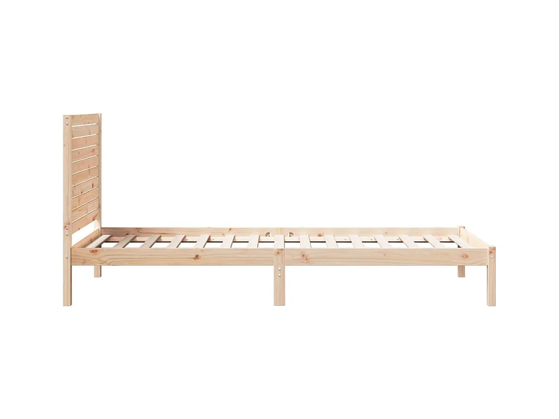 Cadre de lit extra long sans matelas 100x220 cm bois massif