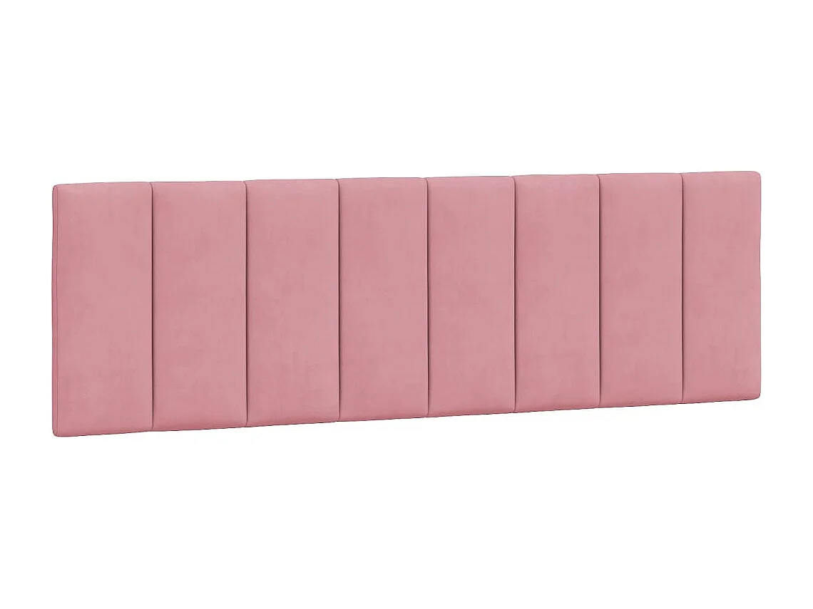 Cadre de lit sans matelas Hanko rose 160x200 cm velours
