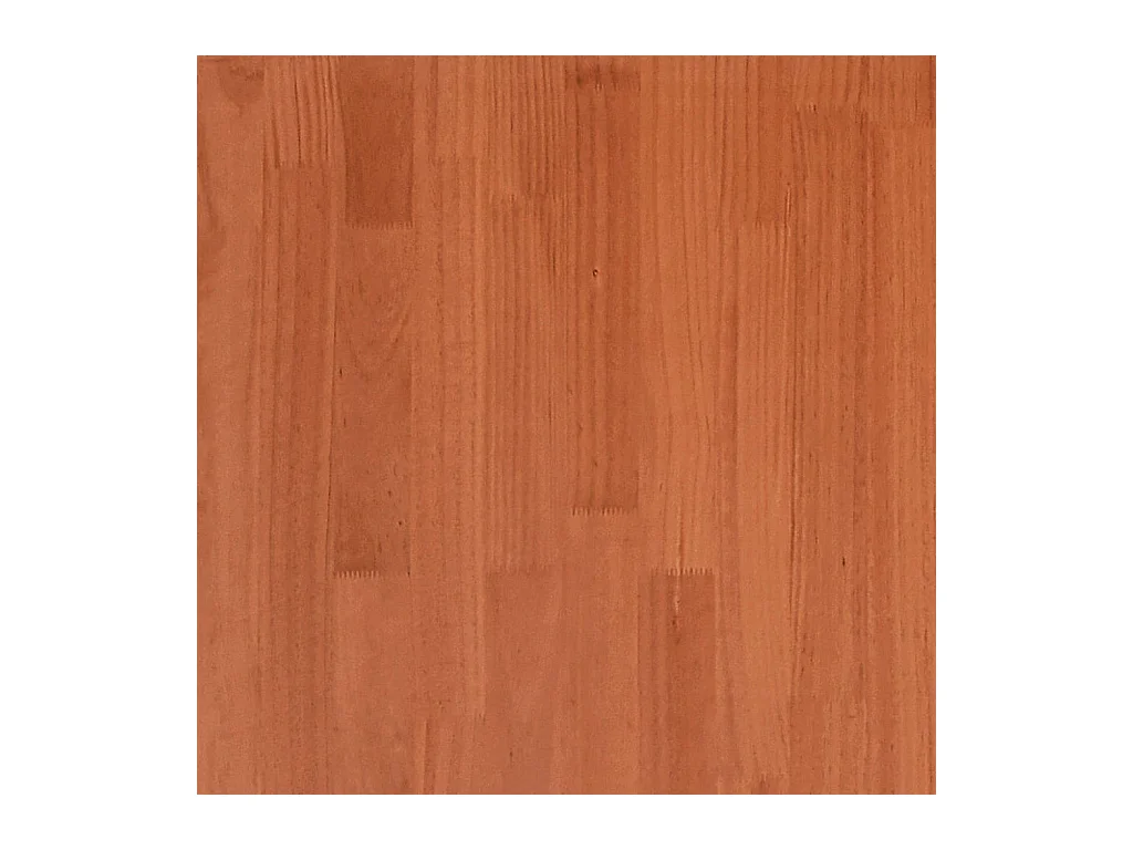 Cadre de lit sans matelas cire marron 180x200cm bois pin massif
