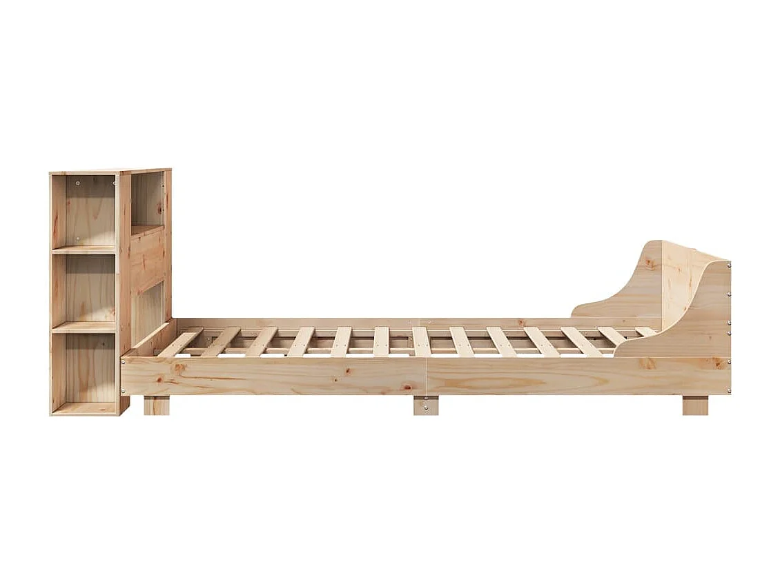 Cadre de lit sans matelas 160x200 cm bois massif de pin