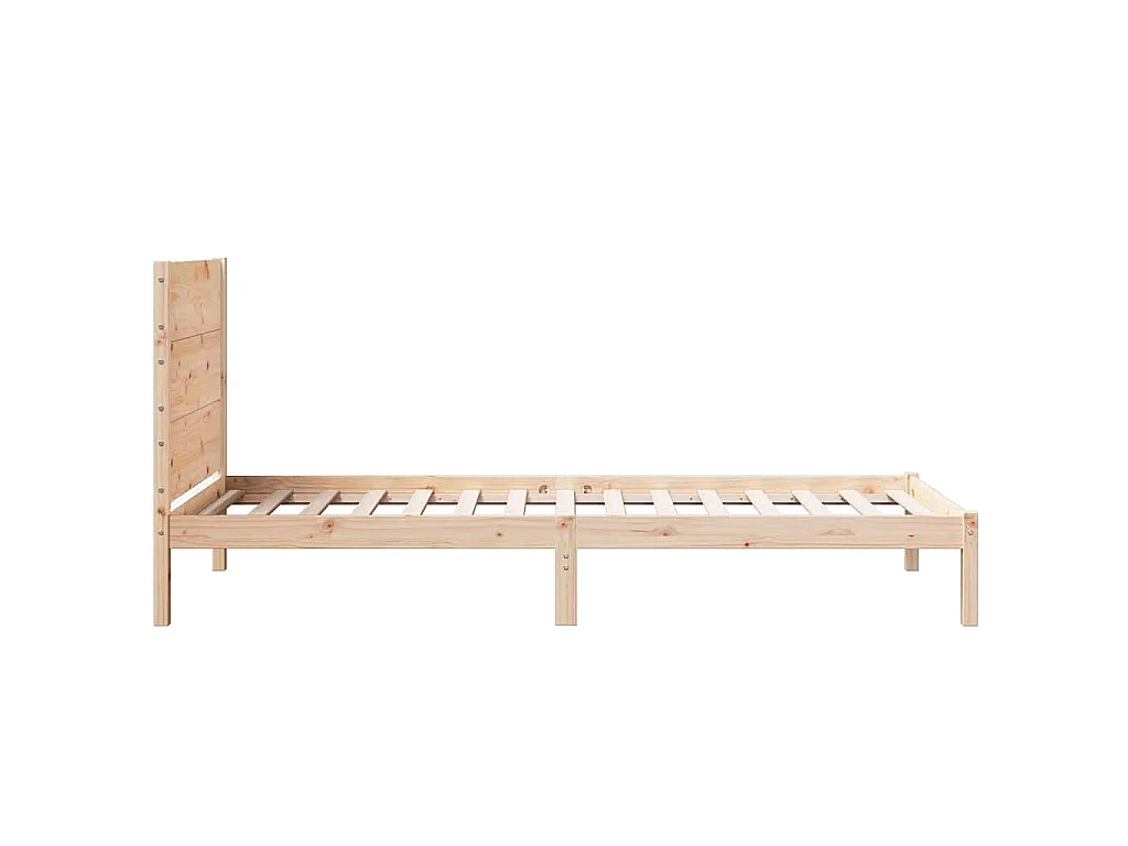 Cadre de lit extra long sans matelas 90x220 cm bois massif