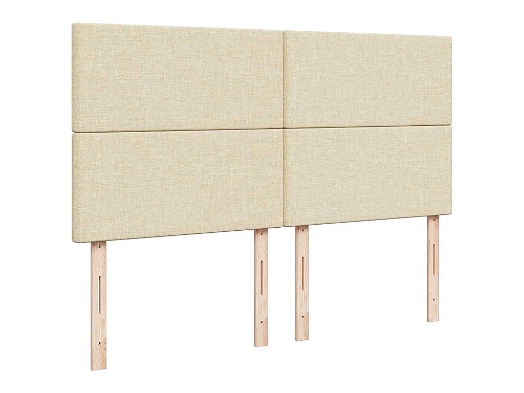 Ottoman-Bett mit Matratze Creme 160x200 cm Stoff