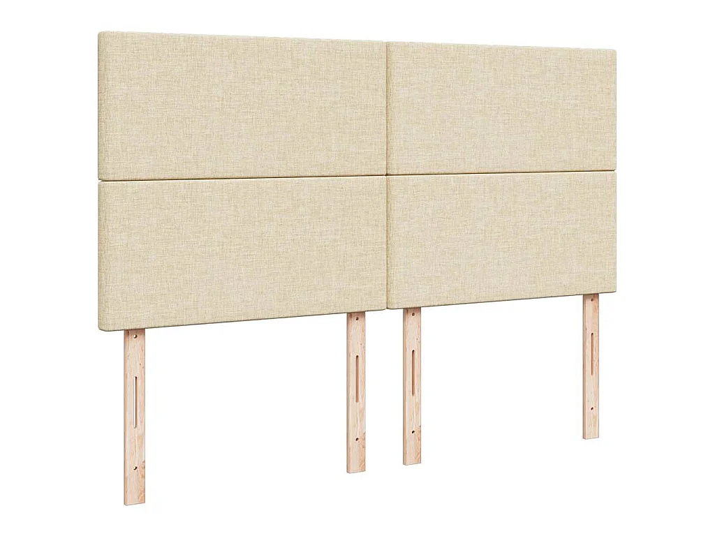 Estructura de cama otomana con colchón tela crema 160x200cm