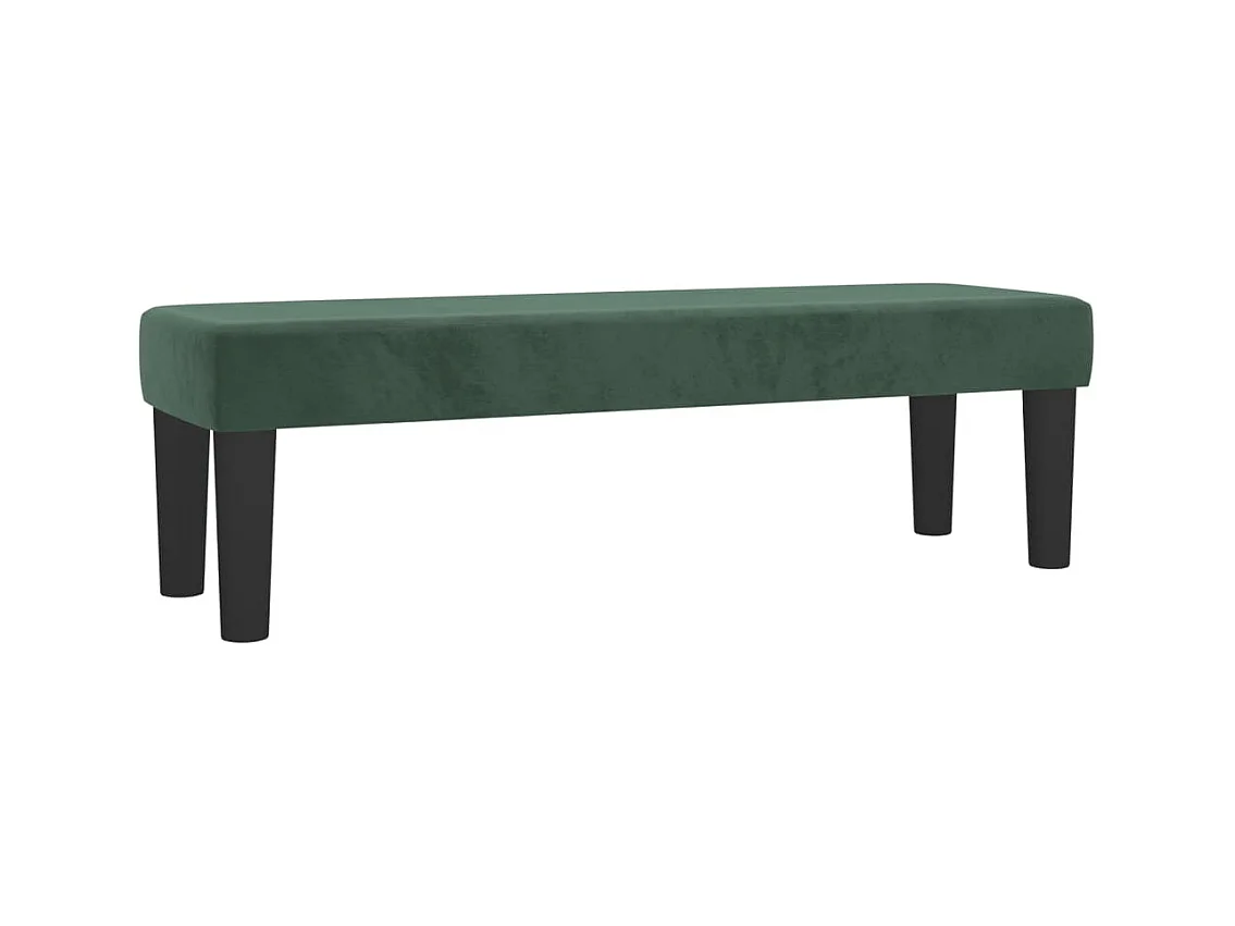 Boxspringbett mit Matratze Dunkelgrün 140x200 cm Samt