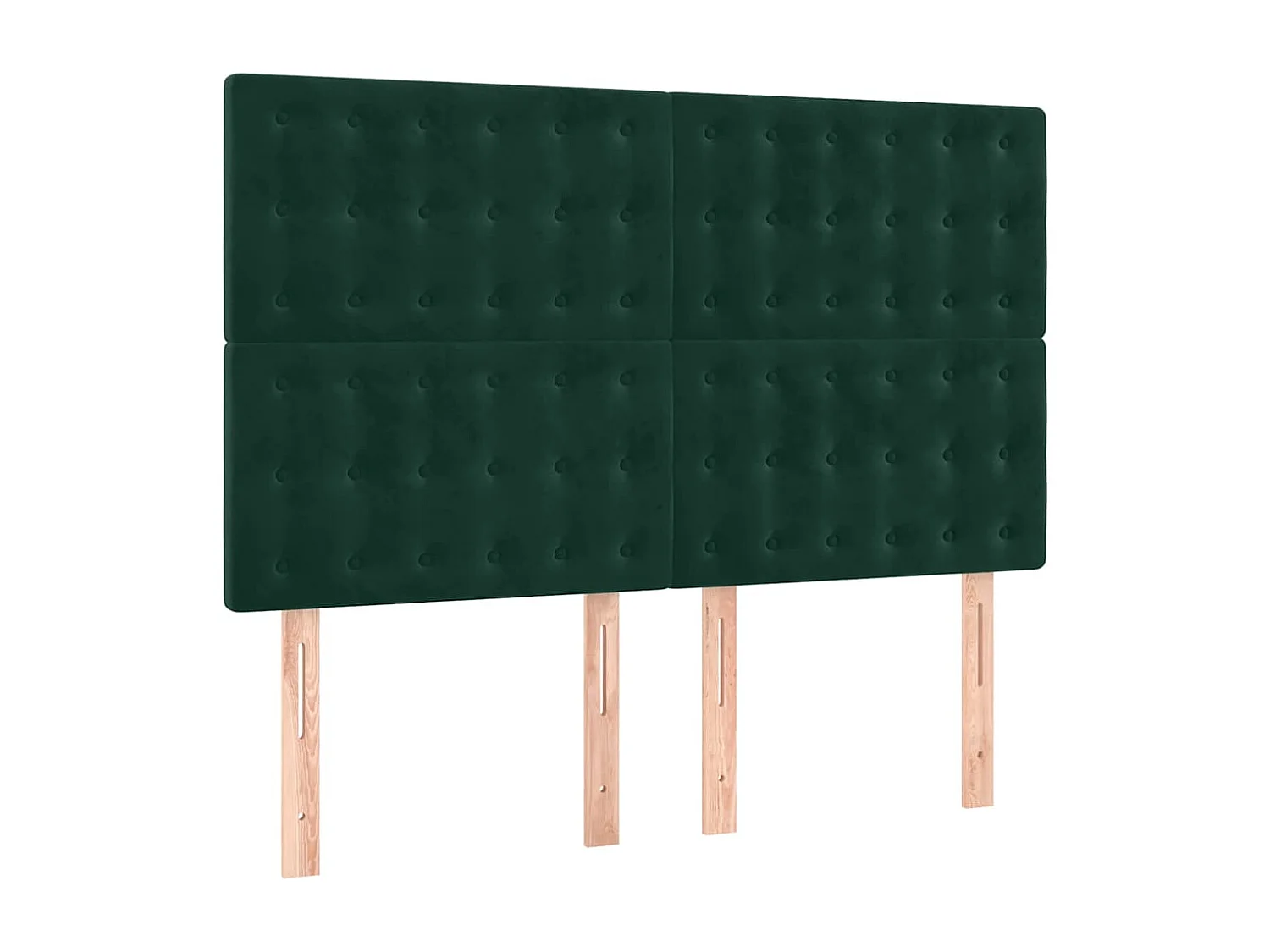 Sommier à lattes de lit et matelas Vert foncé 140x200cm Velours