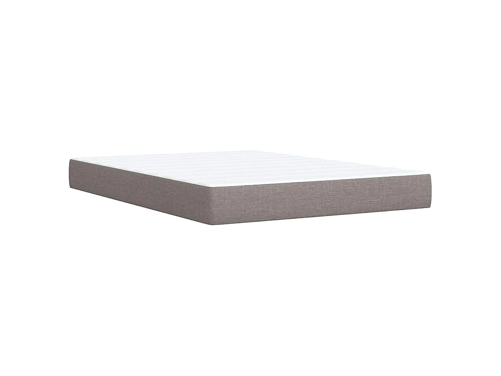 Boxspringbett mit Matratze Taupe 140x190 cm Stoff
