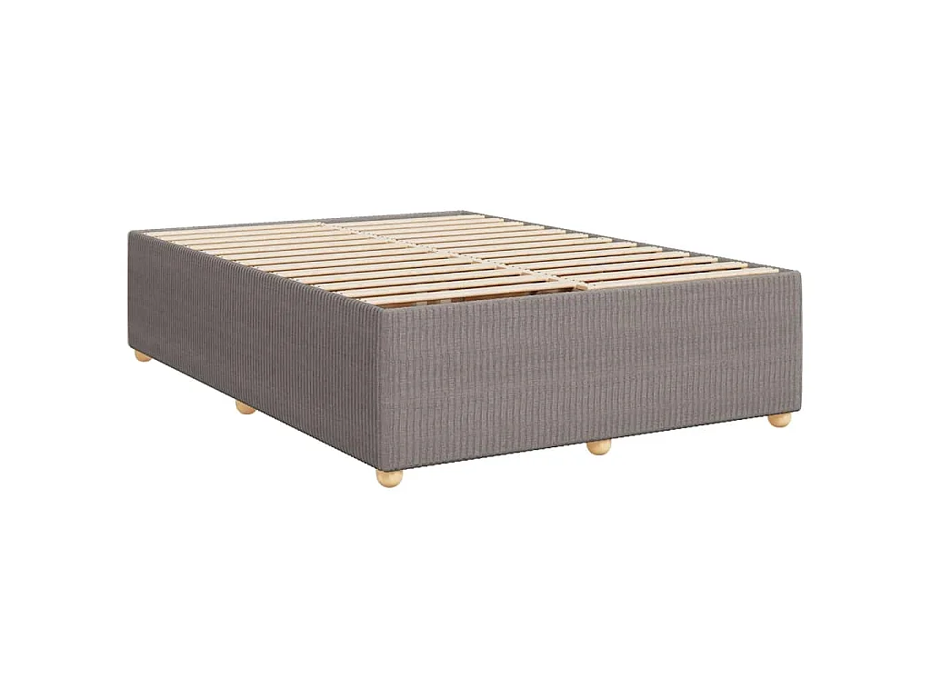 Boxspringbett mit Matratze Taupe 140x190 cm Stoff
