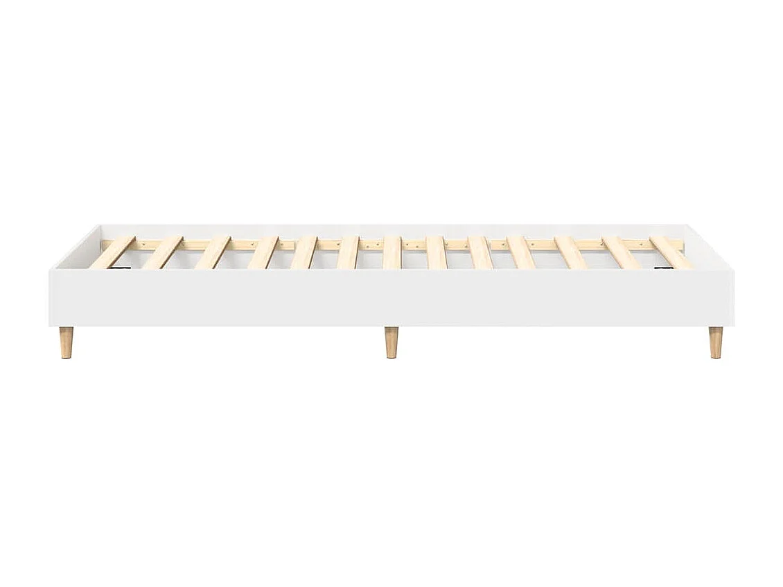 Estructura de cama sin colchón madera blanca 90x190 cm