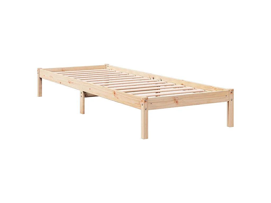 Letto Extra Lungo senza Materasso 100x210 cm in Legno di Pino