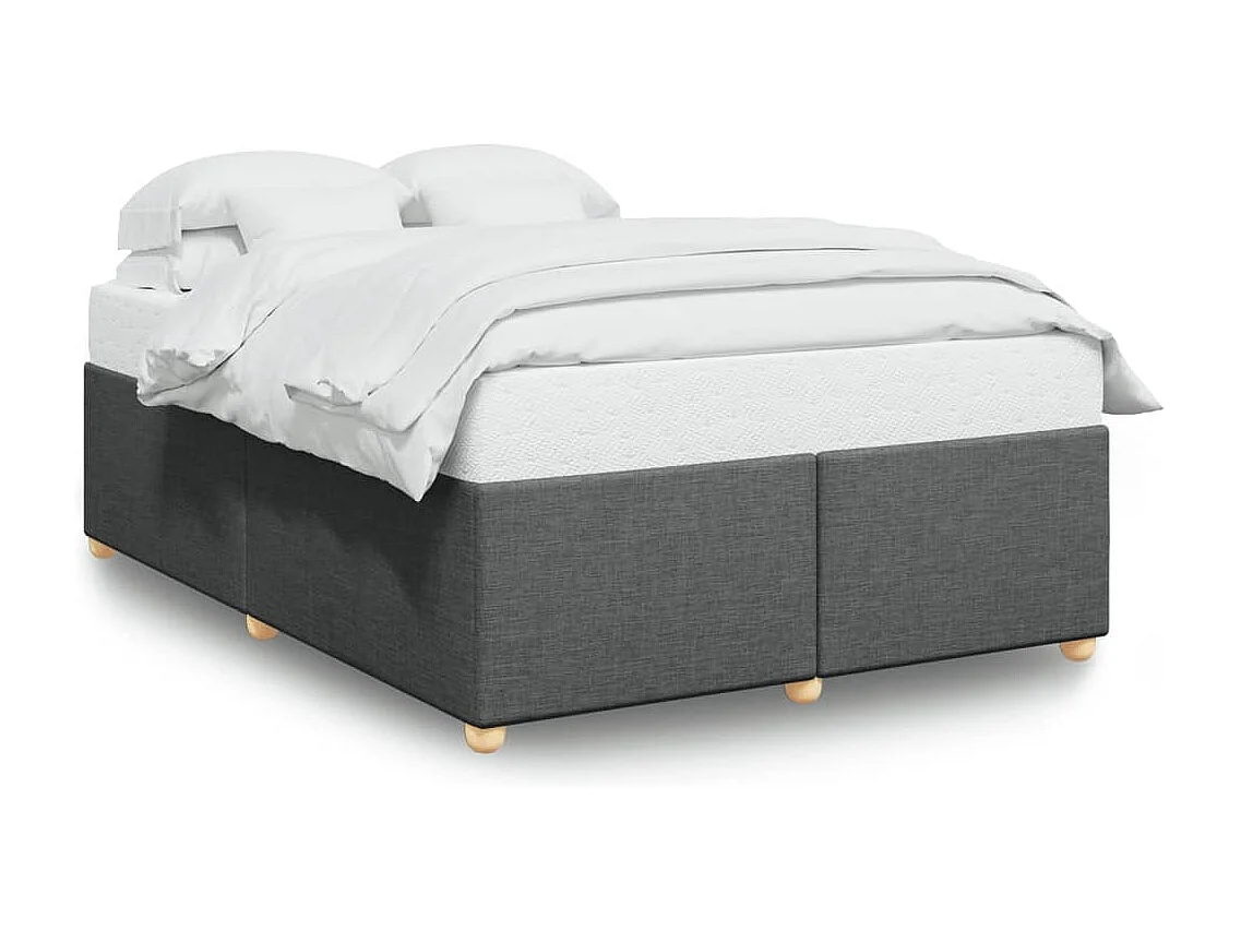Bedframe zonder matras stof donkergrijs 140x200 cm