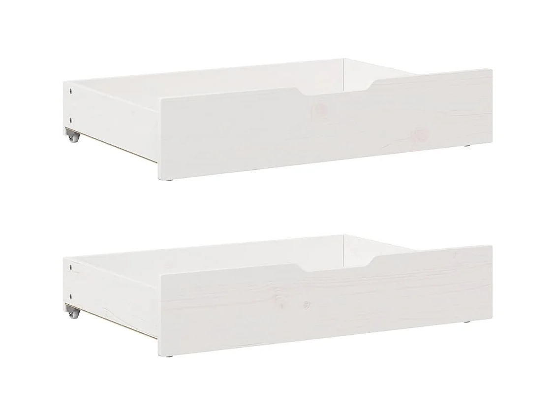 Cadre de lit sans matelas blanc 140x190 cm bois de pin massif