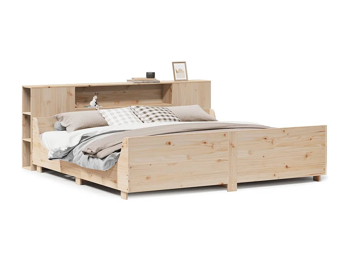 Giroletto senza Materasso 180x200 cm in Legno Massello di Pino