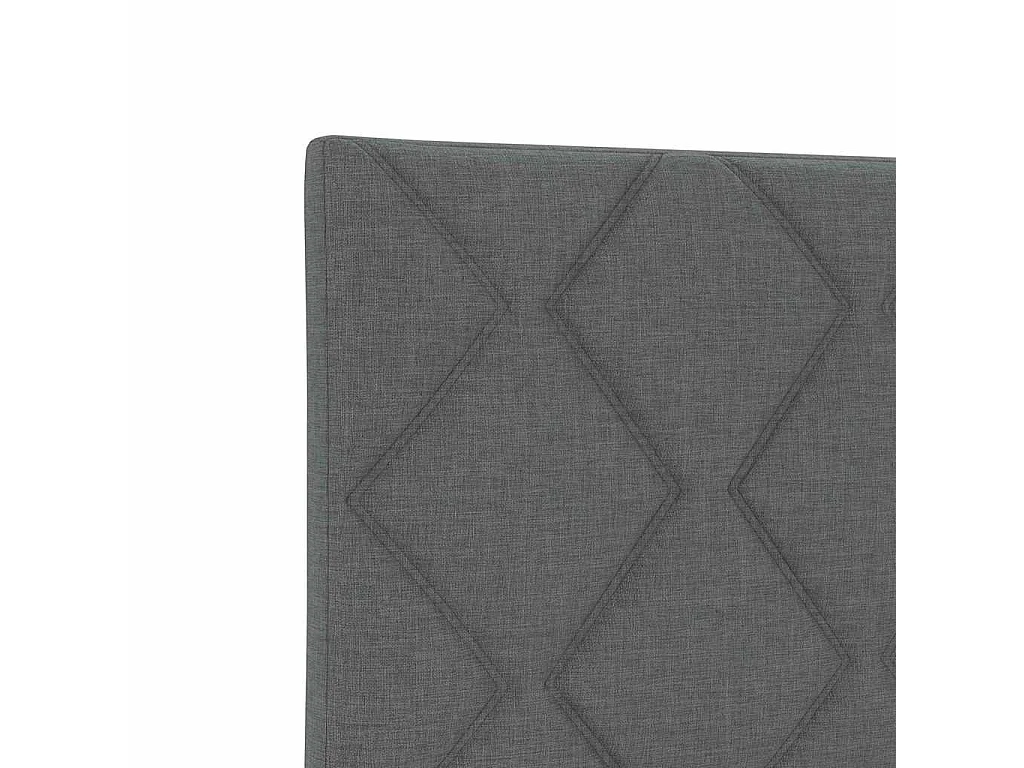 Struttura del letto Grigio scuro 140 x 200 cm Tessuto