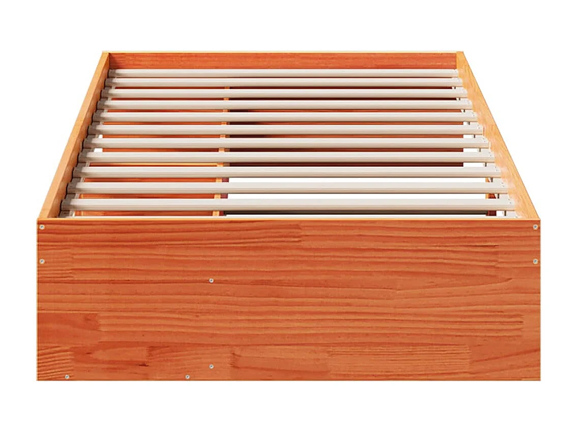 Dormeuse senza Materasso Marrone Cera 90x190 cm Legno di Pino