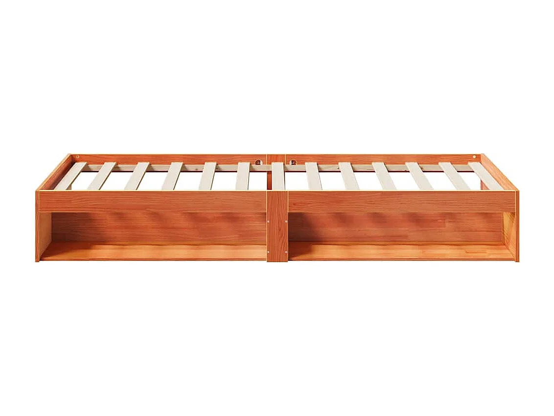 Dormeuse senza Materasso Marrone Cera 90x190 cm Legno di Pino