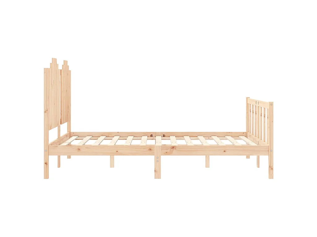 Cama sem colchão 140x200 cm madeira de pinho maciça