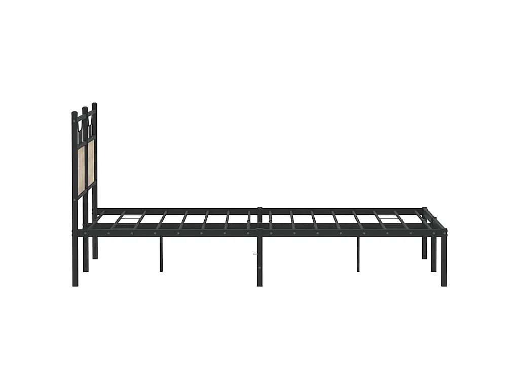 Cadre de lit sans matelas chêne sonoma 140x190 cm