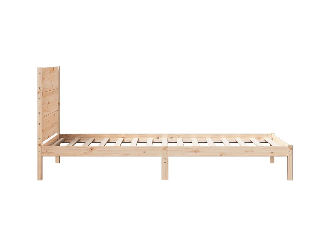 Bedframe extra lang zonder matras massief hout 100x210 cm
