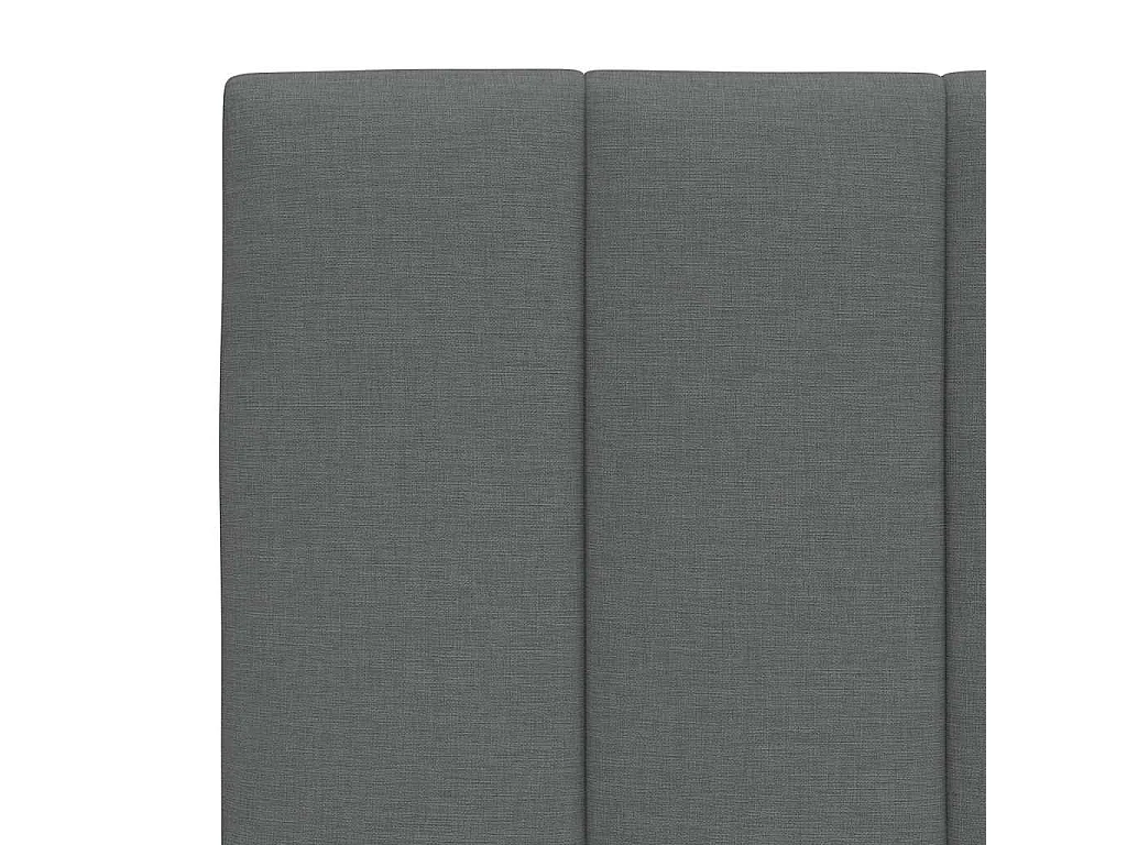 Bett mit Matratze "Hanko" Dunkelgrau 160x200 cm Stoff