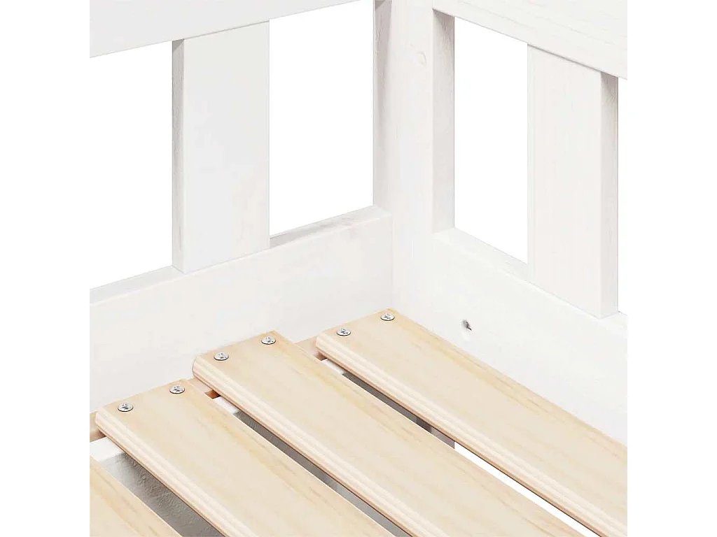 Tagesbett Ausziehbar mit Schubladen ohne Matratze Weiß 90x190cm