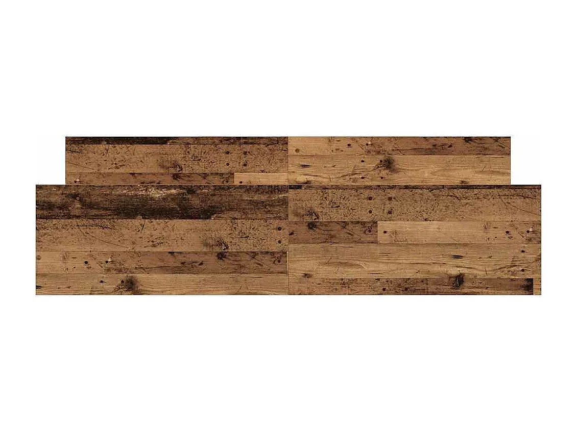 Cadre de lit sans matelas vieux bois 160x200 cm bois ingénierie