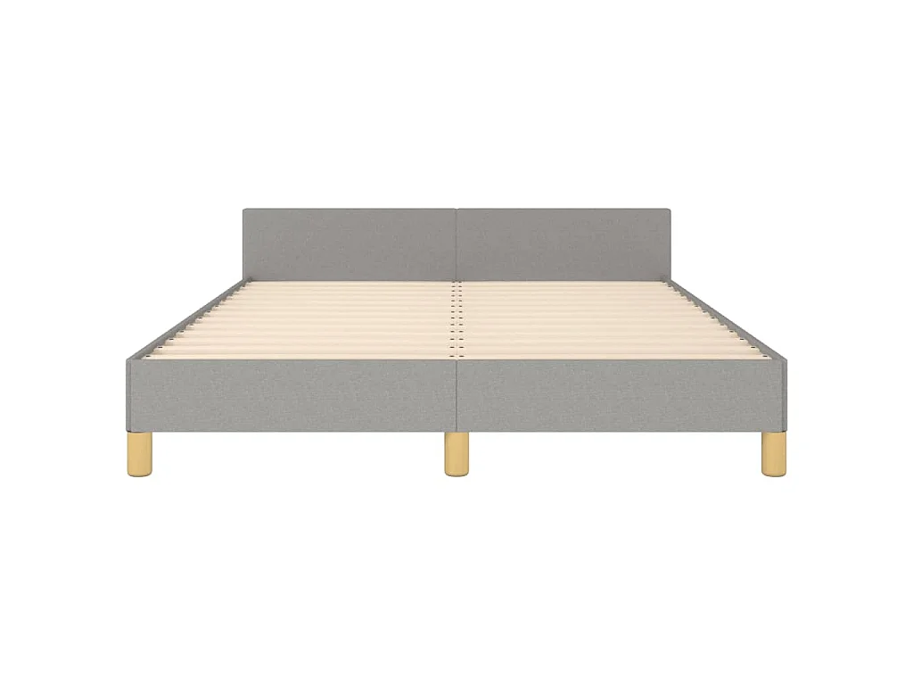 Giroletto senza Materasso Grigio Chiaro 140x190 cm Tessuto