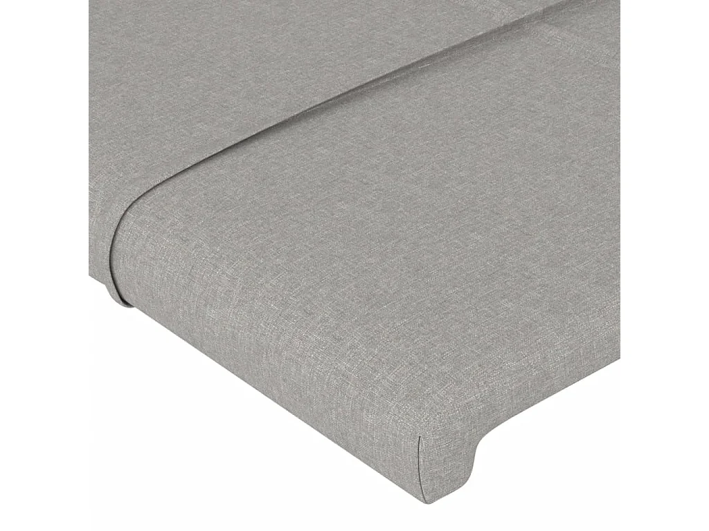 Giroletto senza Materasso Grigio Chiaro 140x190 cm Tessuto