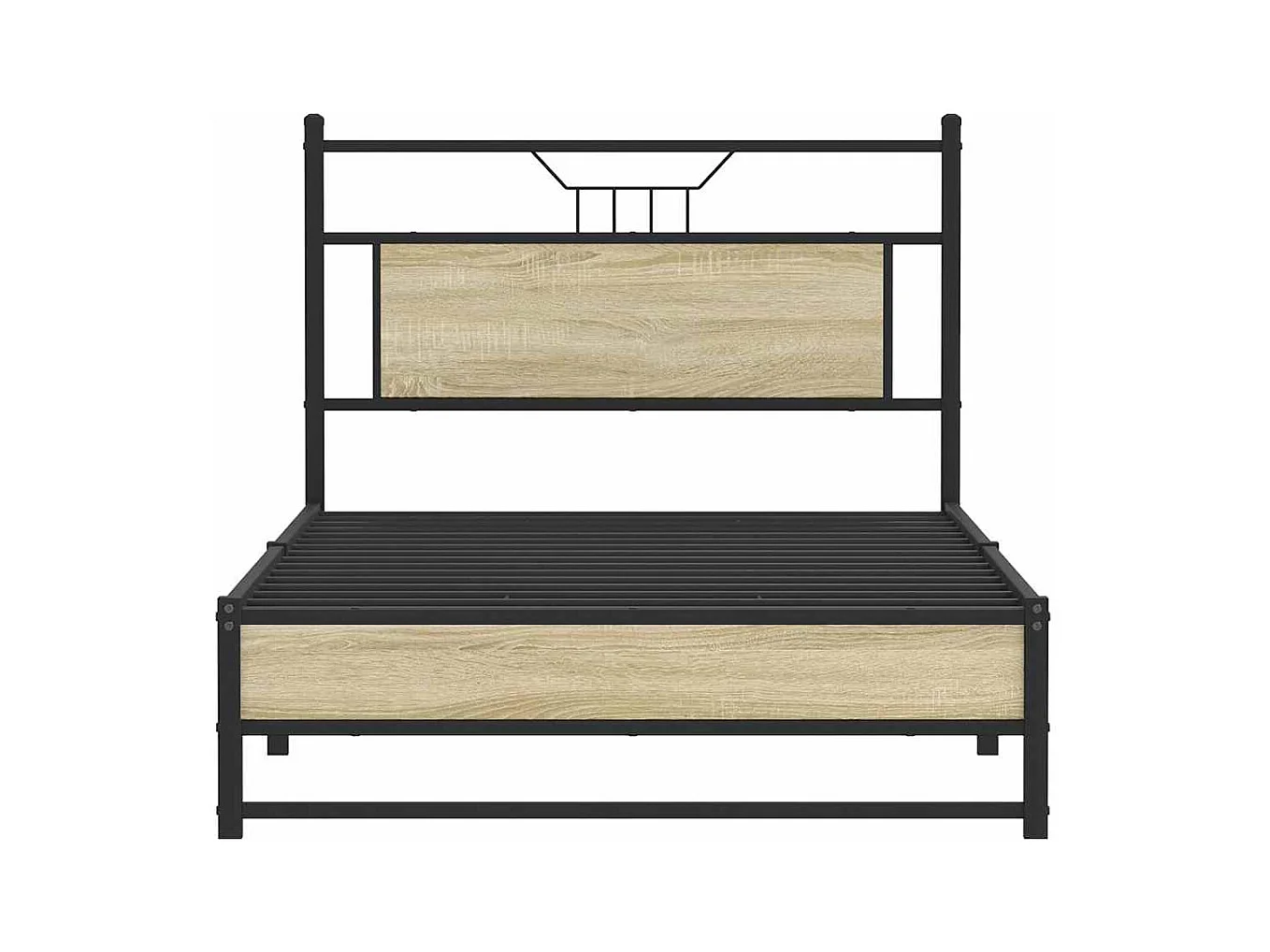 Bettgestell ohne Matratze Sonoma-Eiche 100x200 cm Holzwerkstoff