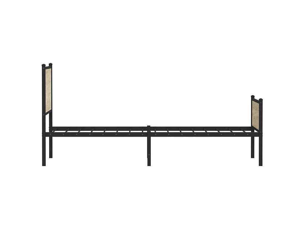 Bedframe zonder matras metaal sonoma eikenkleurig 100x200 cm