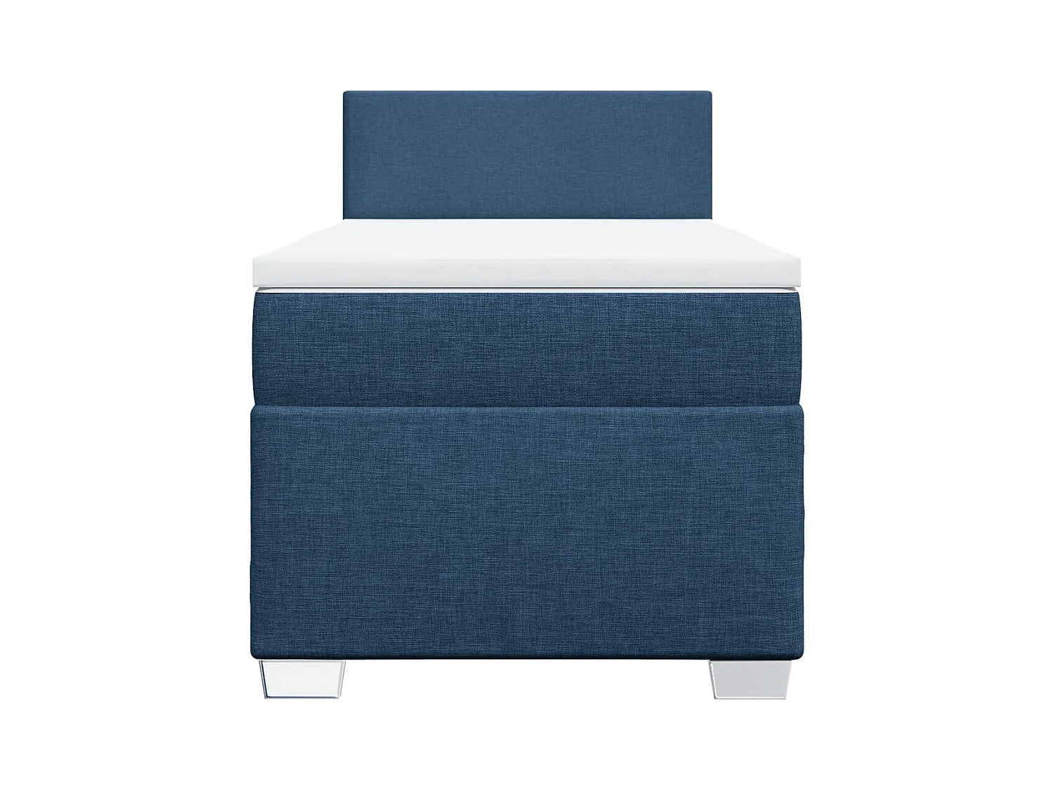 Boxspringbett mit Matratze Blau 90x190 cm Stoff