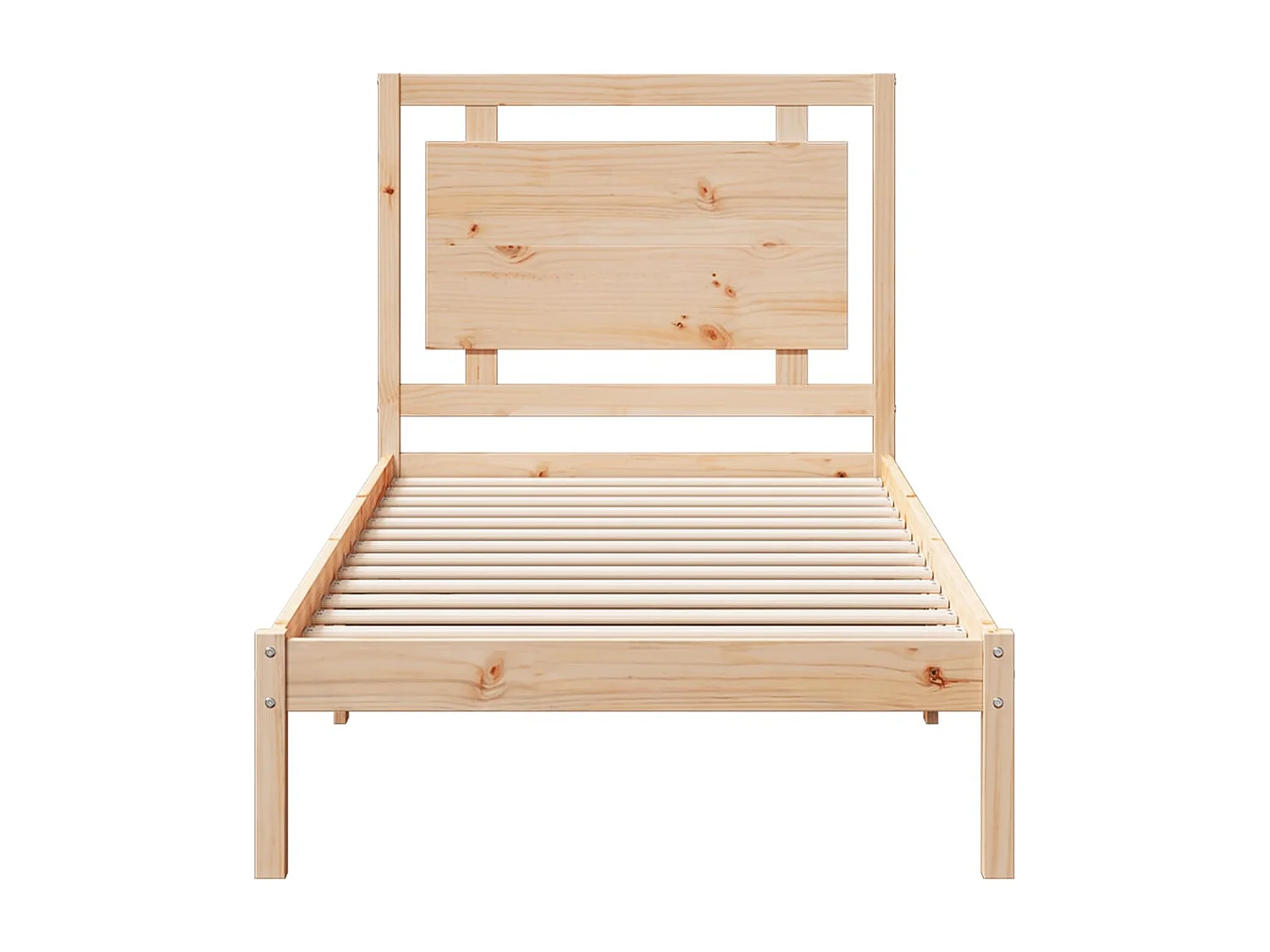 Cadre de lit extra long sans matelas 100x210 cm bois massif