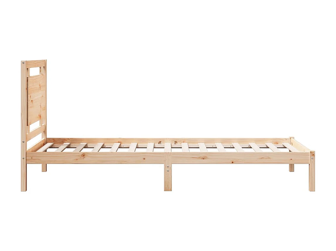 Cadre de lit extra long sans matelas 100x210 cm bois massif