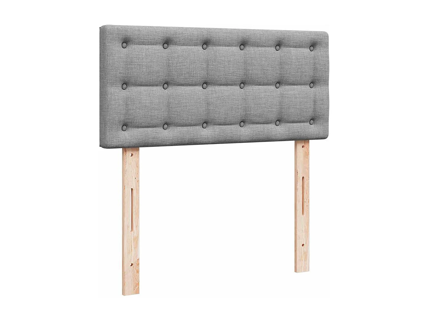 Ottoman-Bett mit Matratze & LEDs Hellgrau 100x200 cm Stoff