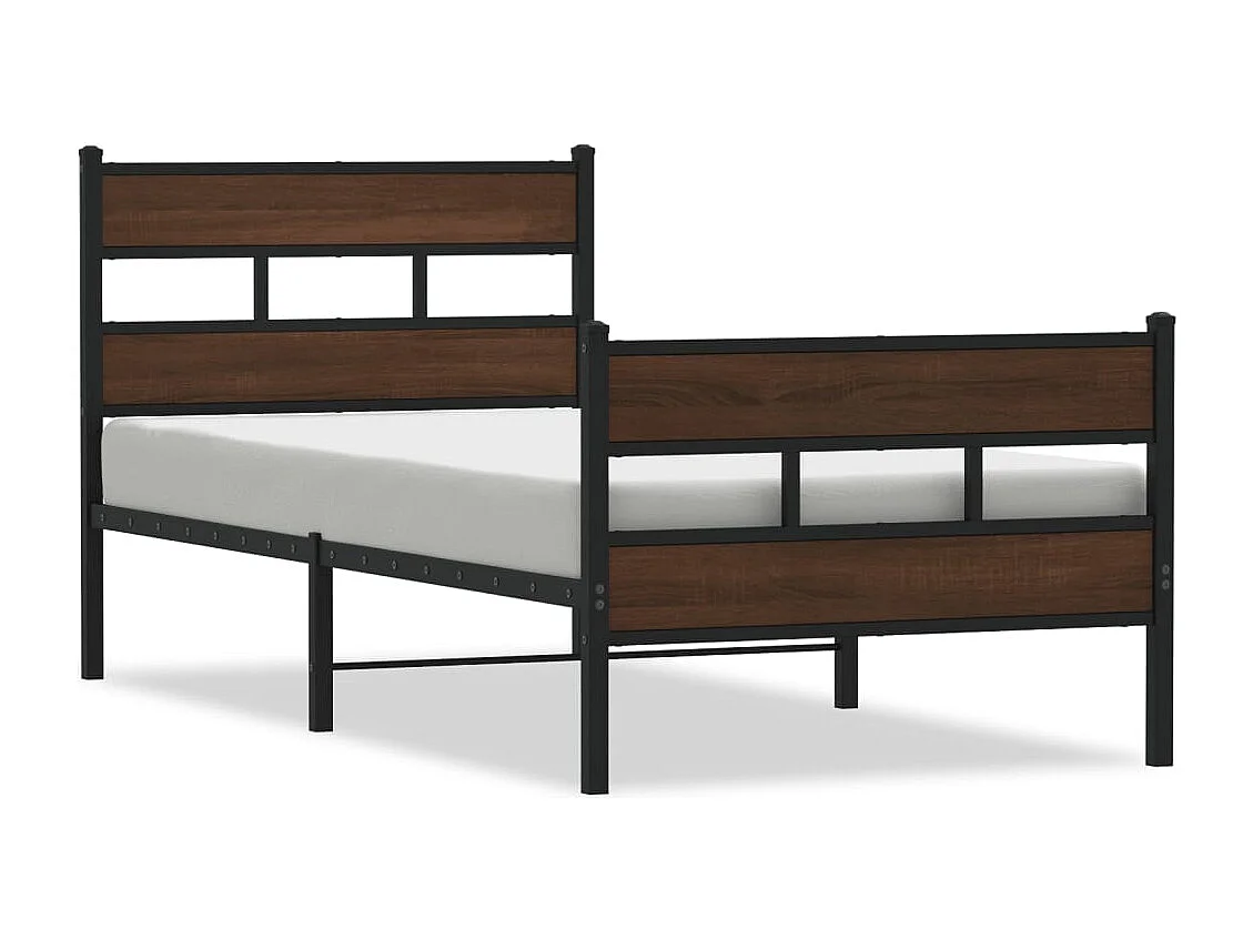 Cadre de lit sans matelas avec tête de lit pied de lit 90x190cm