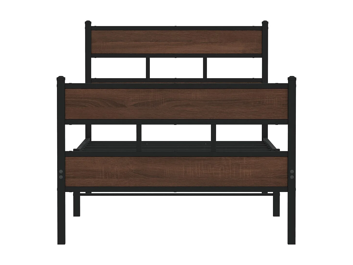 Cadre de lit sans matelas avec tête de lit pied de lit 90x190cm