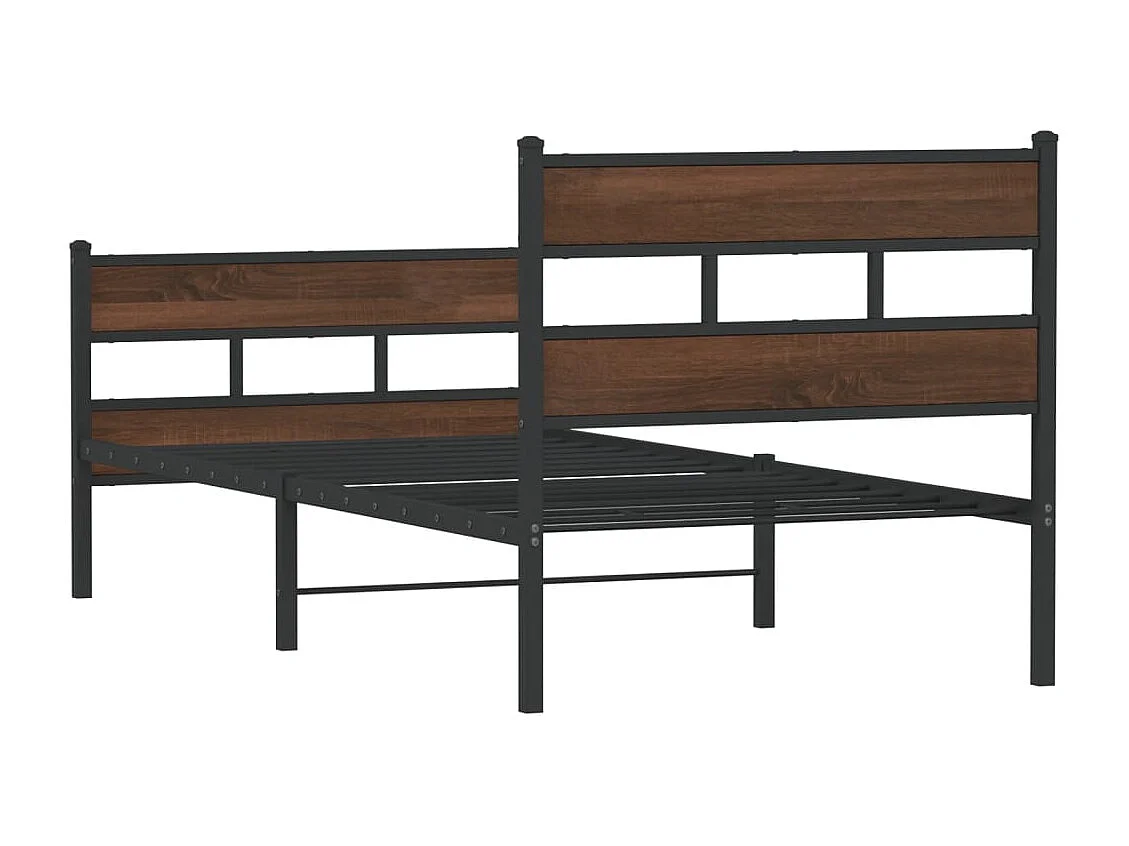 Cadre de lit sans matelas avec tête de lit pied de lit 90x190cm