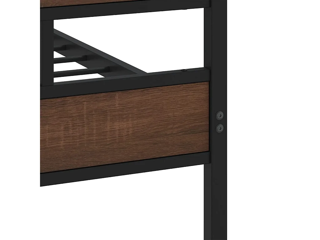 Cadre de lit sans matelas avec tête de lit pied de lit 90x190cm